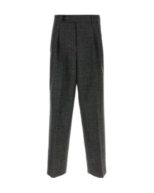 Dolce & Gabbana Gray Pleated Pants for men