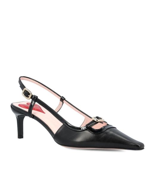 Roger Vivier Multicolor Pointed Toe Slingback Pumps