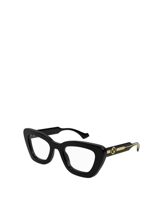 Gucci Black Eyewear Square Frame Glasses
