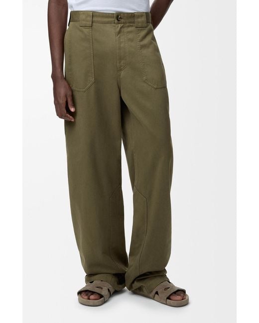 Loewe Green Belt Loop Casual Pants for men