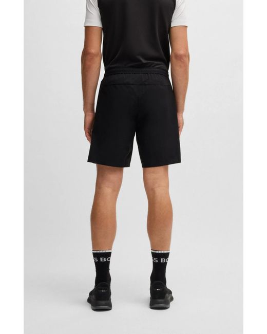 Boss Black Elastic-Waistband Shorts for men