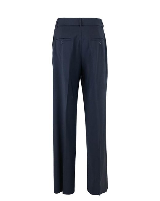 Weekend by Maxmara Blue Visivo Wide-Leg Pants