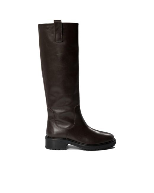 Aeyde Black Henry'S Knee-High Boots