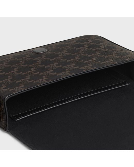 Céline Black Flap Messenger for men