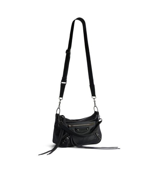 Balenciaga White Le City Moto Small Shoulder Bag for men