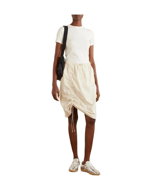 On Shoes White Recycled Shell Midi Skirt