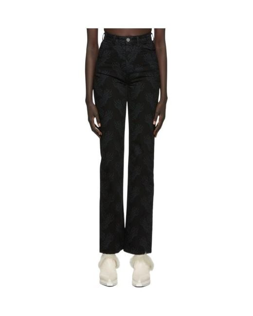 we11done Black Logo Jeans