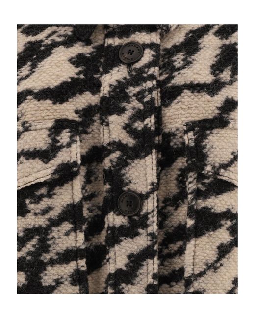 Isabel Marant Black Isabel Marant Étoile Harveli Button-Up Overshirt