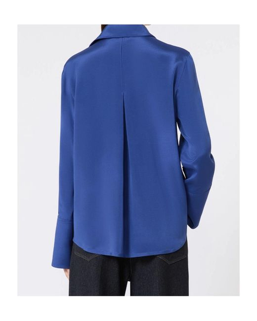 Max Mara Blue Voliera Oversize Shirt