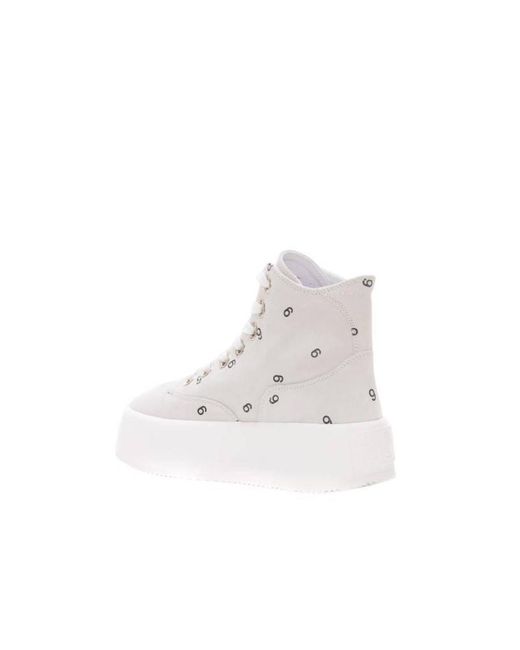 MM6 by Maison Margiela Natural Logo Lace Up Casual Sports Shoes