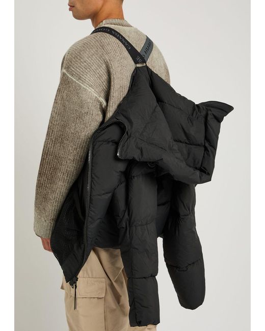 Canada Goose Black Crofton Padded Shell Jacket for men