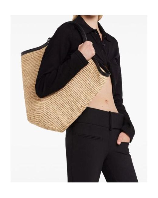 Courreges Natural Courrèges Maxy Holy Ac Logo Plaque Tote Bag