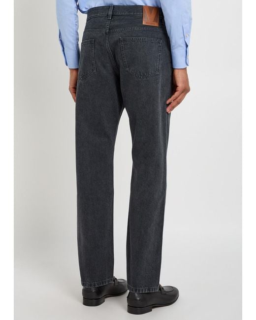 Valentino Blue Straight-Leg Jeans for men