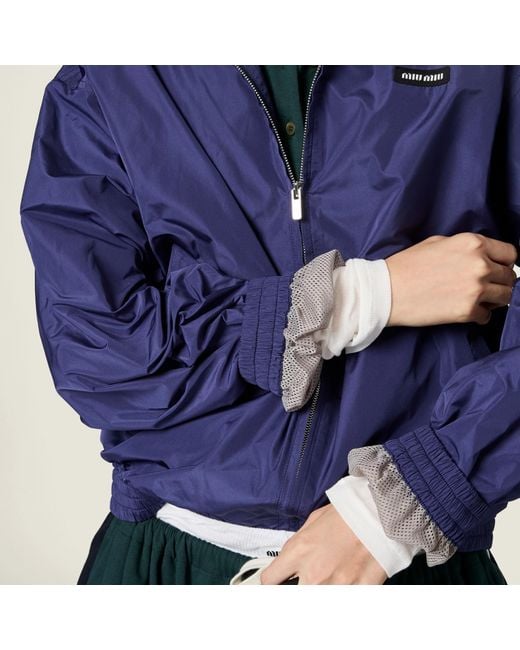 Miu Miu Blue Technical Jacket