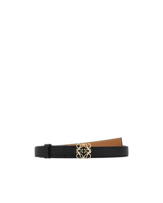 Loewe White Anagram Buckled Belt