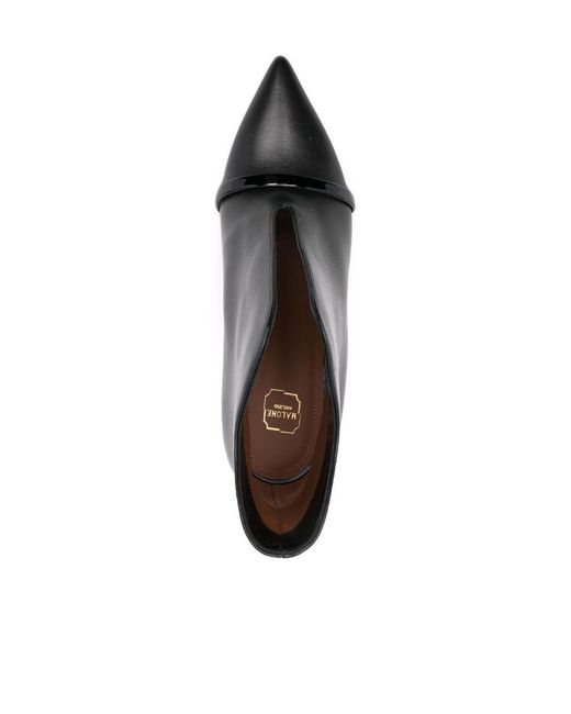 Malone Souliers Black Pointed Ankle Boots