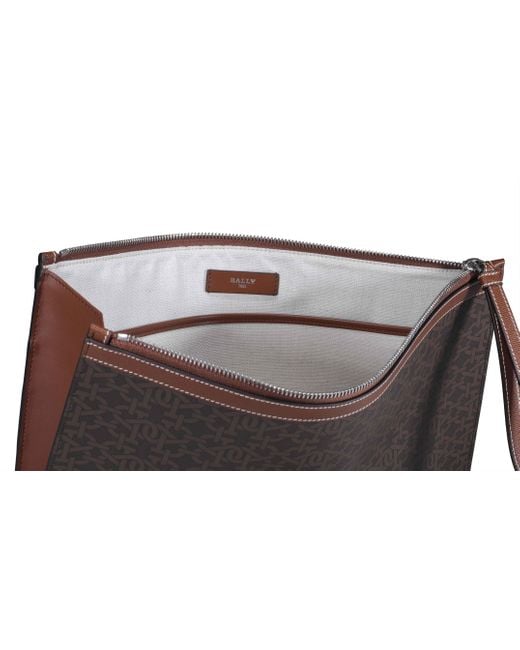 Bally Black Monogram Logo Handbag for men