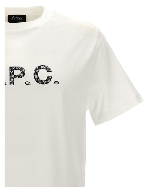 A.P.C. White 'James' T-Shirt for men