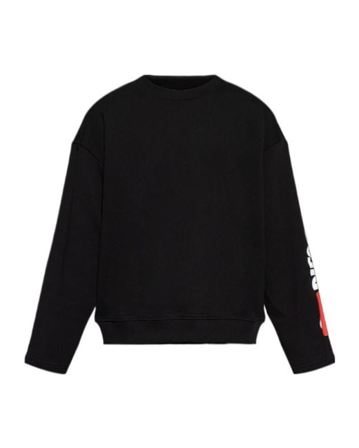 DIESEL Black Boxt-Nc-Div Crewneck Sweatshirt for men