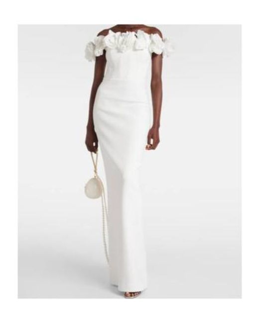Rebecca Vallance White Bridal Tessa Off-Shoulder Gown