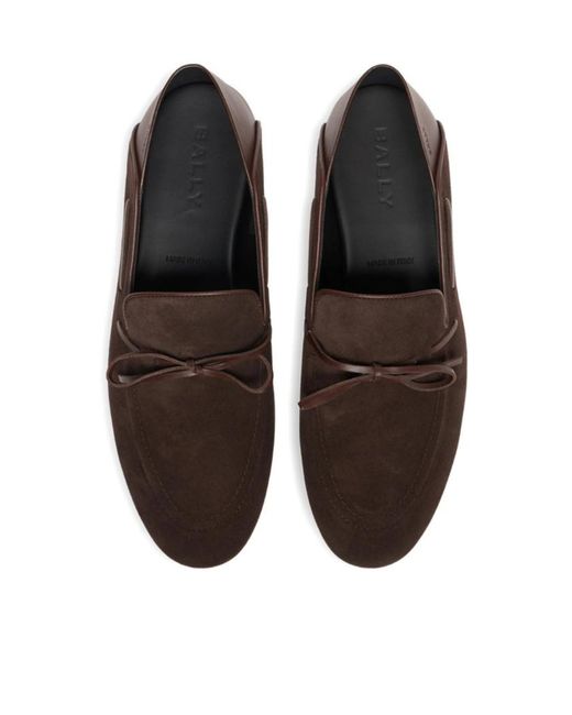 Bally Brown Round-Toe Loafers for men