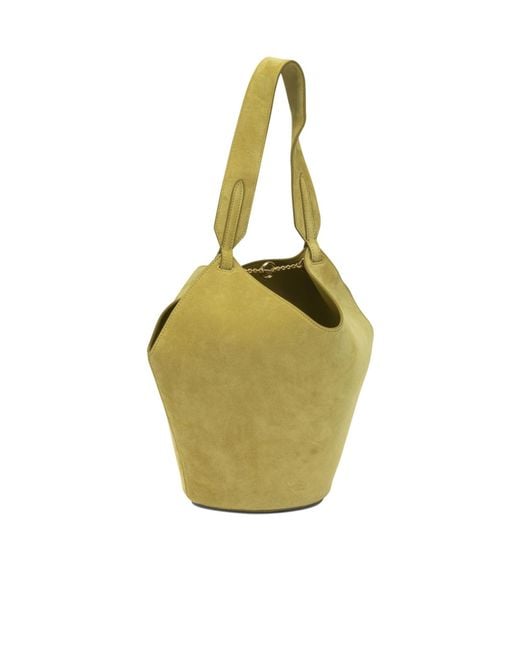 Khaite Metallic Lotus Mini Tote Bag