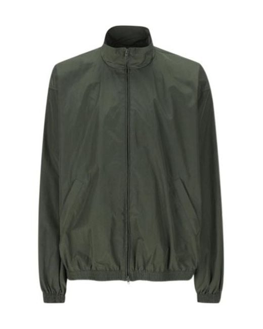 Balenciaga Green Tape Logo High-Neck Jacket for men