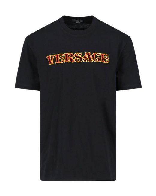 Versace Black T-Shirts And Polos for men
