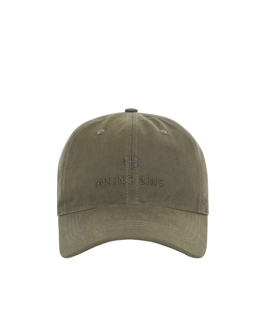 Anine Bing Green Logo Baseball Hat