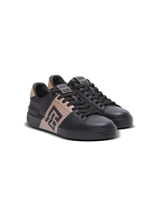 Balmain Black B-Court Trainers for men