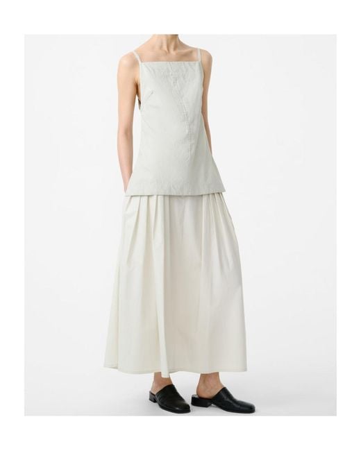 Studio Nicholson White Raddle Apron Top