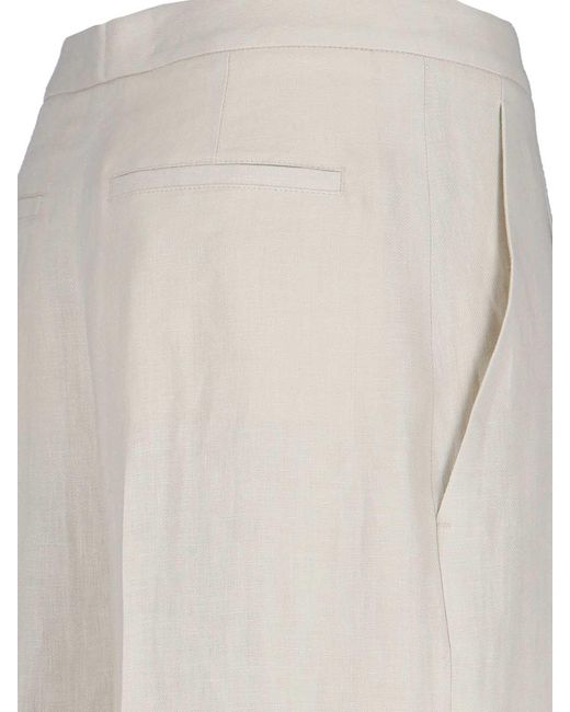Lardini White Straight-Leg Casual Pants