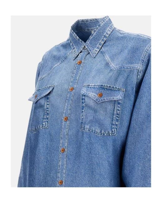 Pierre Louis Mascia Blue Denim Shirt