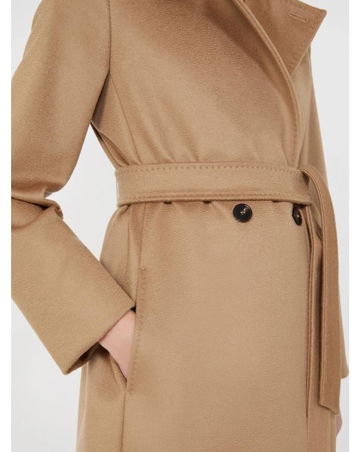 Max Mara Natural Wool Robe Coat