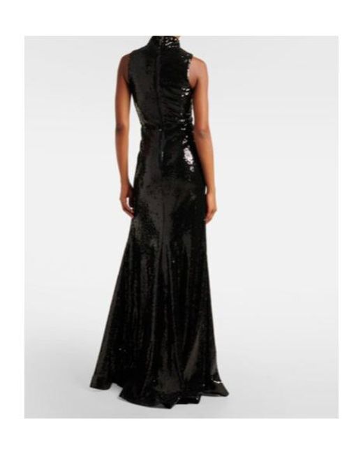 Rebecca Vallance Black Sequined Dress