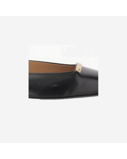 Tod's Black Slingback Ballet Shoes
