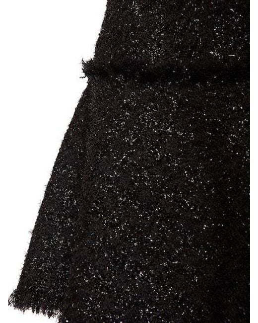 Versace Black Tweed Mini Dress