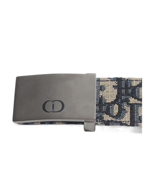 Dior White Homme Logo Buckle Belt for men