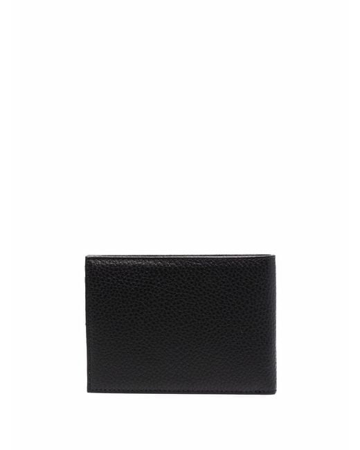 Emporio Armani Black Logo Lettering Bi-Fold Wallet for men