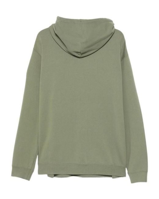 Canada Goose Green Logo-Patch Hoodie for men