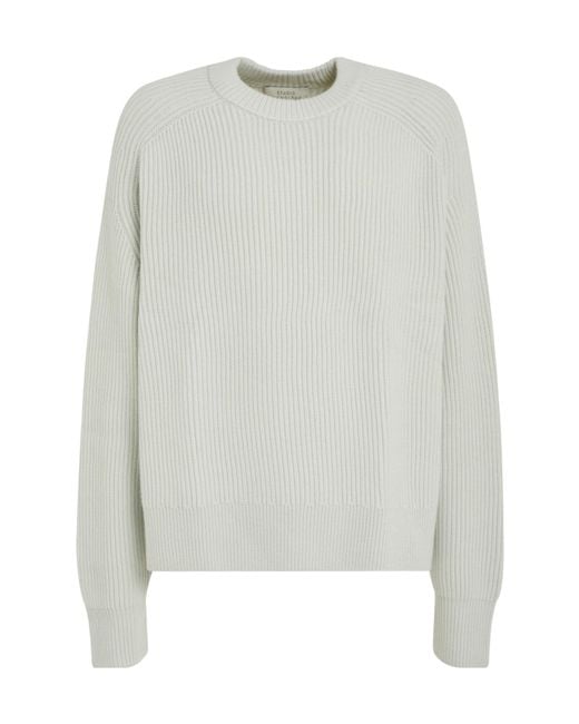 Studio Nicholson White Ribbed Knit Jumper for men