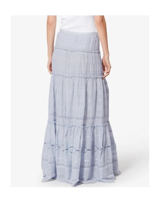 Isabel Marant Blue Isabel Marant Étoile Paoline Floral Lace Maxi Skirt