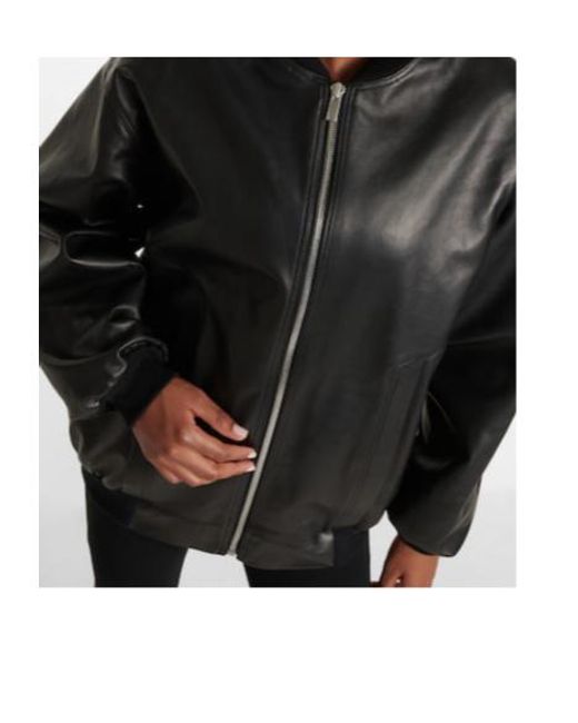 Magda Butrym Black Leather Jacket