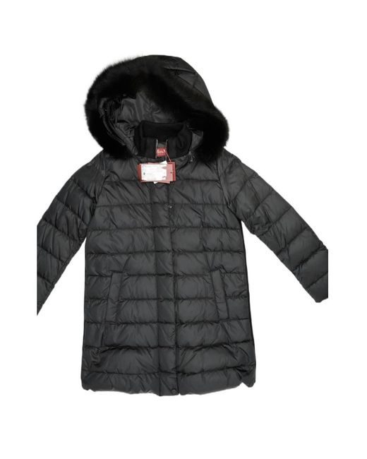 Max Mara Black Quilted Down Jacket