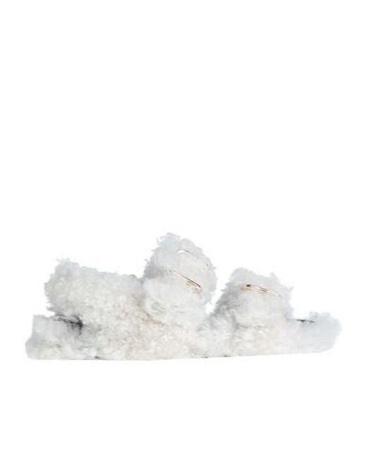 Marni White Minimal Round-Toe Sandals