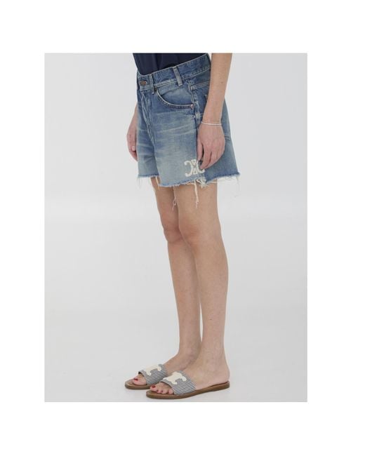 Céline Blue Skate Shorts