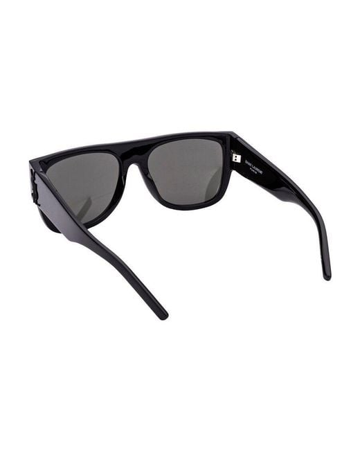 Saint Laurent Gray Logo Sunglasses for men