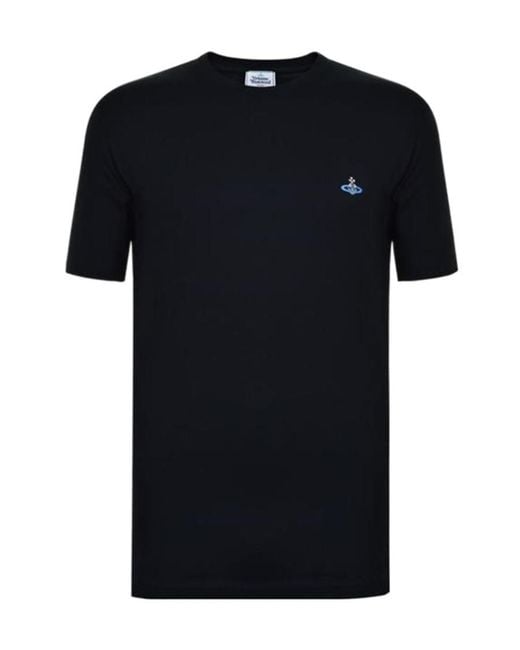 Vivienne Westwood Black Logo Short-Sleeved T-Shirt for men