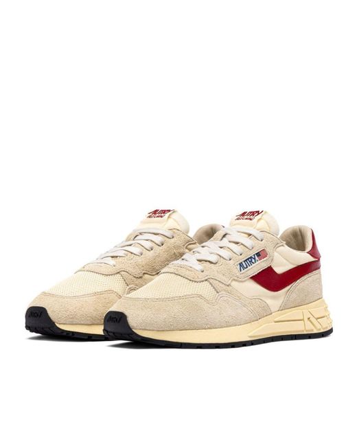 Autry Pink Low-Top Sneakers With Suede And Mesh Composition for men
