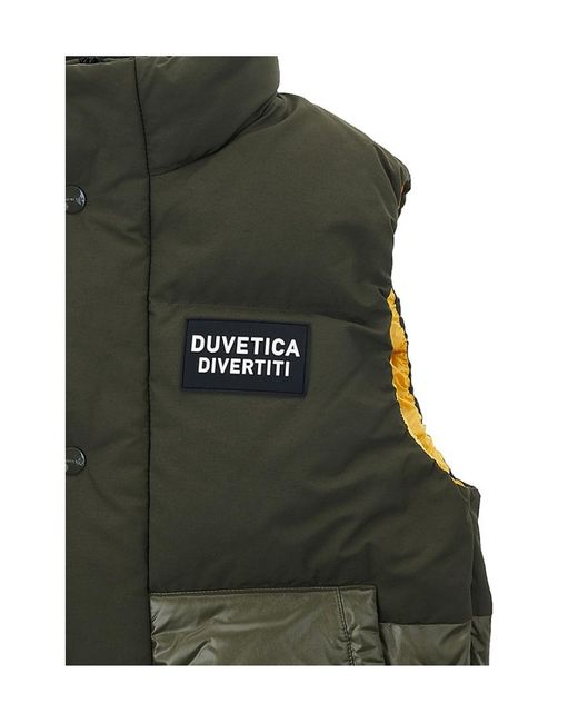 Duvetica Green Zippered Vest for men